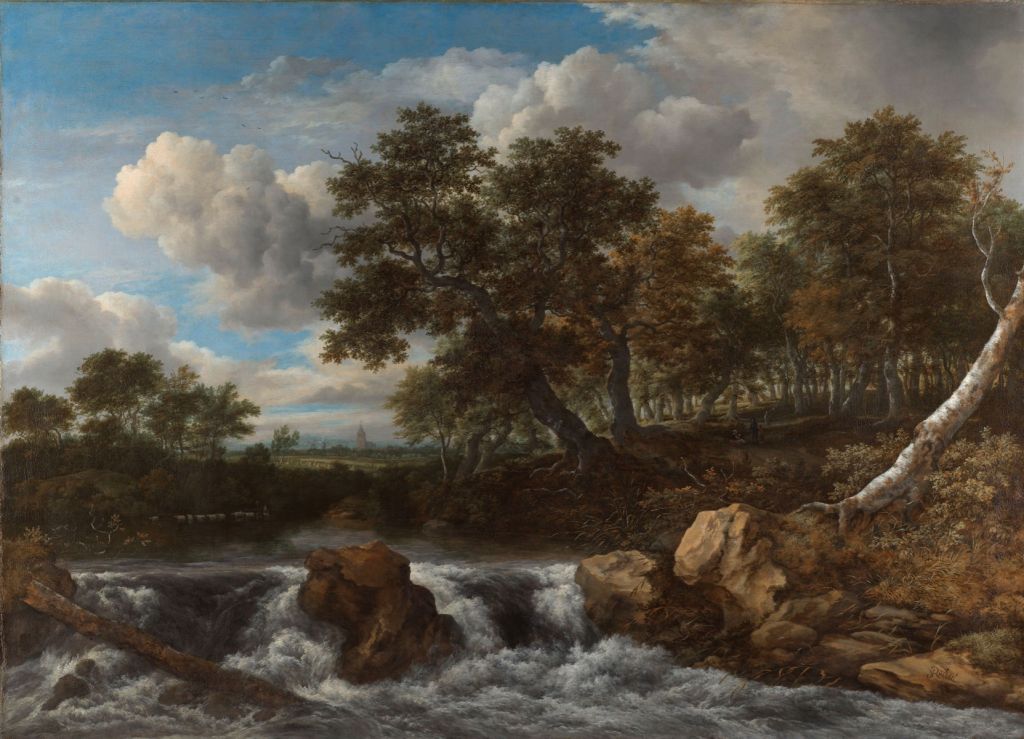 Paysage avec cascade