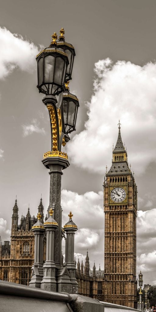 Lampadaire à Big Ben