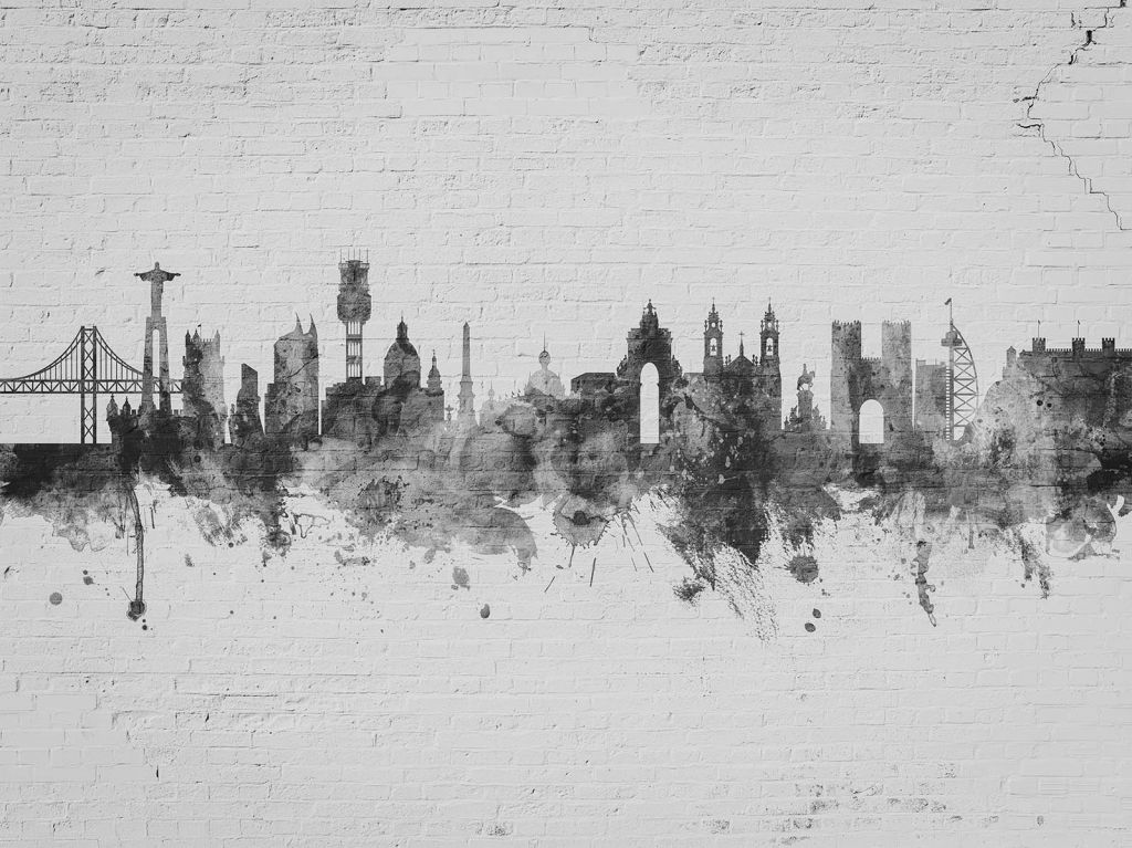 Aquarelle skyline, Lisbonne