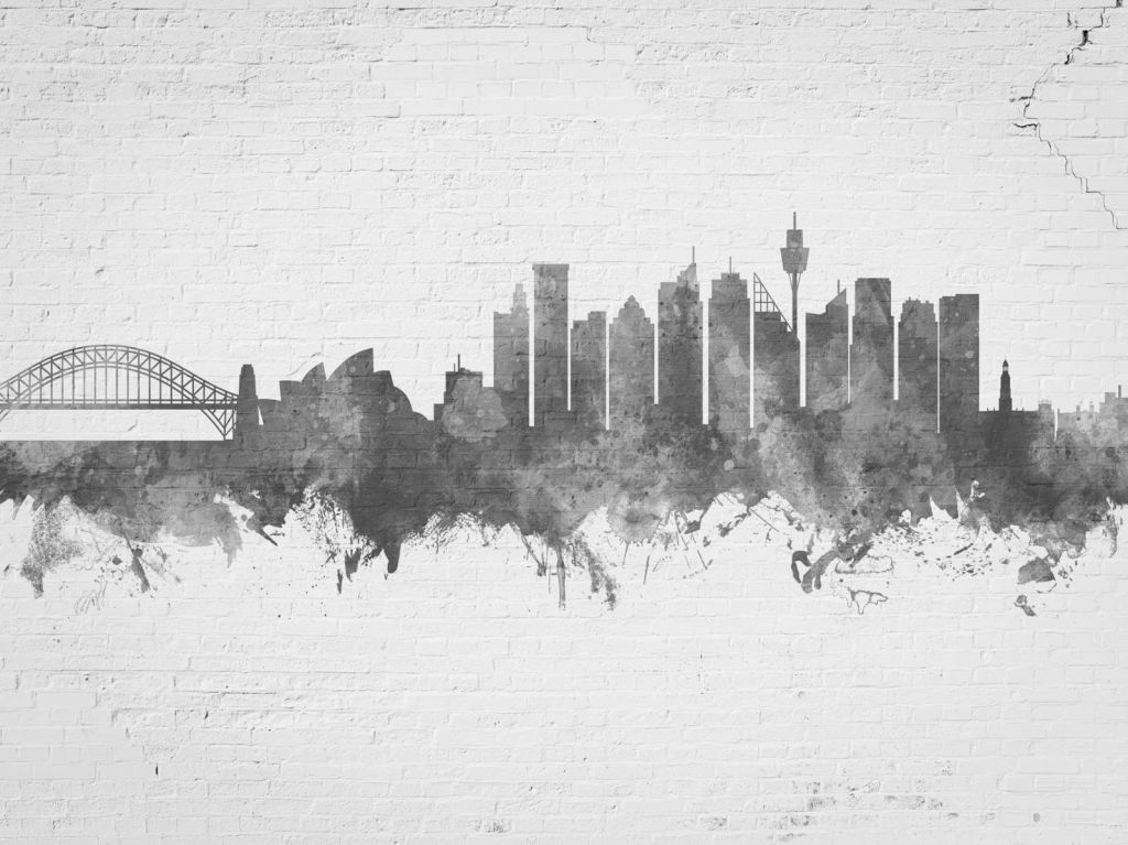 Aquarelle skyline, Sydney