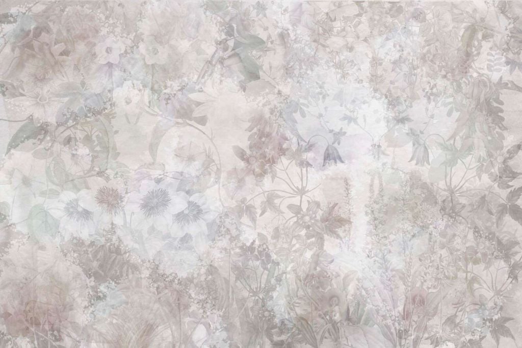 Jardin aquarelle taupe